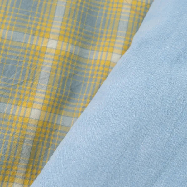 Washed Cotton Bedding Set - Butter Sky