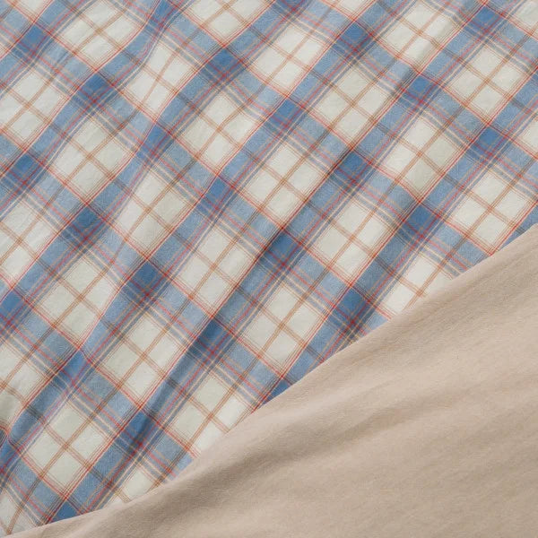 Washed Cotton Bedding Set - Provence Gingham