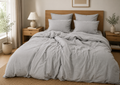 Washed Cotton Bedding Set - Fog