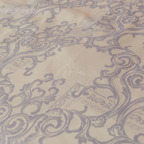 Satin Jacquard Bedding Set Champagne Baroque