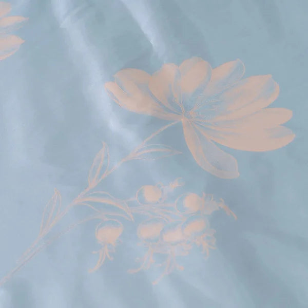 Satin Jacquard Bedding Set Pearl Sky