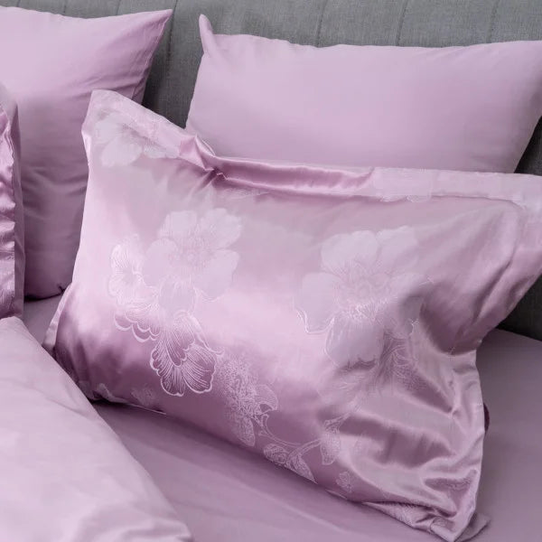 Satin Jacquard Bedding Set Lilac Bloom