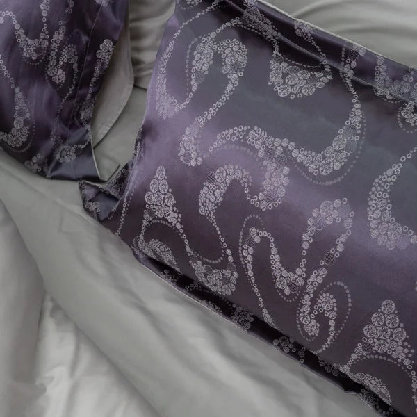 Satin Jacquard Bedding Set Royal Amethyst