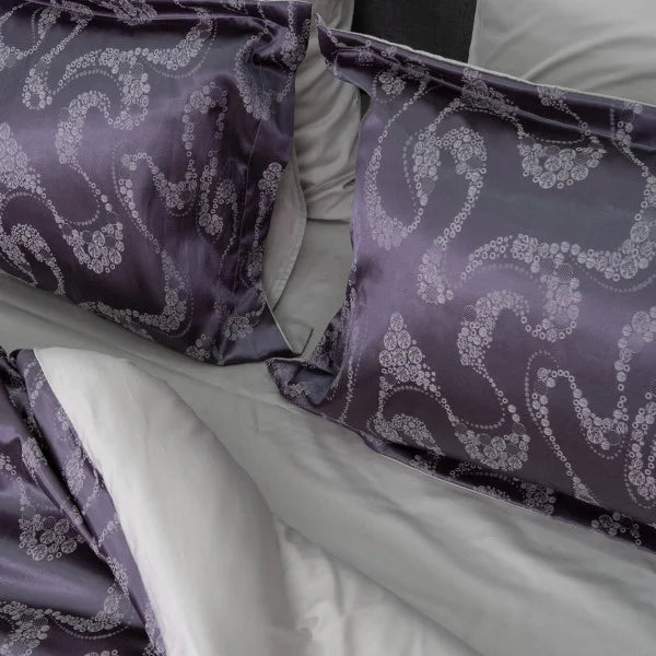 Satin Jacquard Bedding Set Royal Amethyst