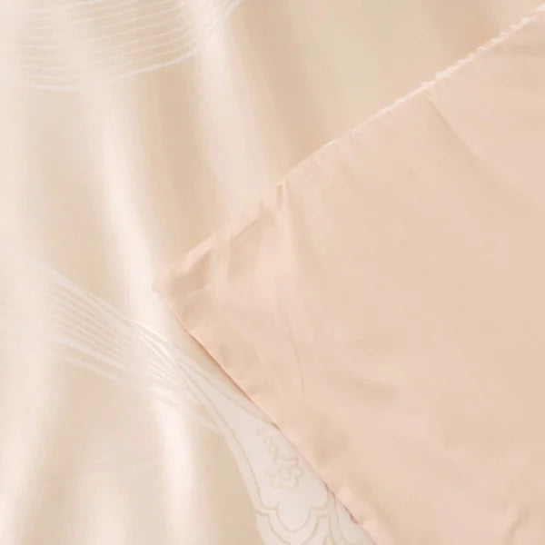 Satin Jacquard Bedding Set Golden Veil