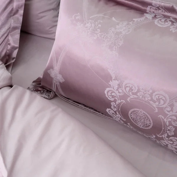 Satin Jacquard Bedding Set Rose Allure