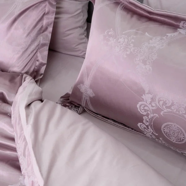 Satin Jacquard Bedding Set Rose Allure