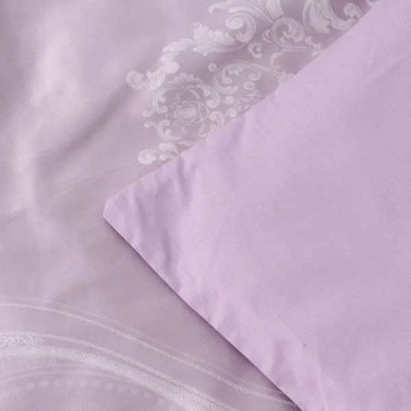 Satin Jacquard Bedding Set Lavender Veil