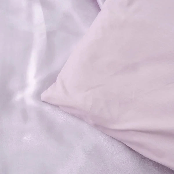 Satin Jacquard Bedding Set Moonlight Lilac