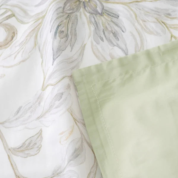 Egyptian Cotton Bedding Set Botanical Ivory