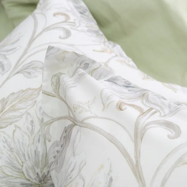 Egyptian Cotton Bedding Set Botanical Ivory