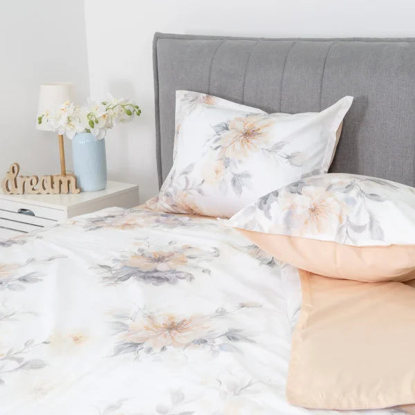 Egyptian Cotton Bedding Set Blush Petals