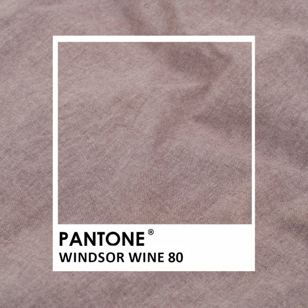 Washed Cotton Bedding Set - Windsor Wine