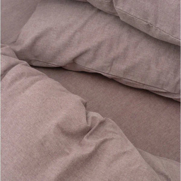 Washed Cotton Bedding Set - Windsor Wine