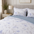 Egyptian Cotton Bedding Set Blue Whisper