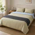 Washed Cotton Bedding Set - Butter Sky