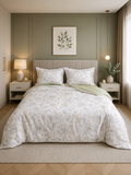 Egyptian Cotton Bedding Set Botanical Ivory