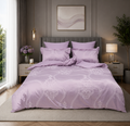Satin Jacquard Bedding Set Lavender Veil
