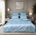 Satin Jacquard Bedding Set Sky Silk
